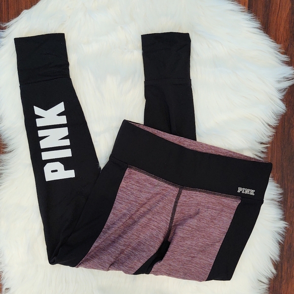 PINK Victoria's Secret Pants - PINK Victoria's Secret Ultimate Cropped Leggings Mauve Pink